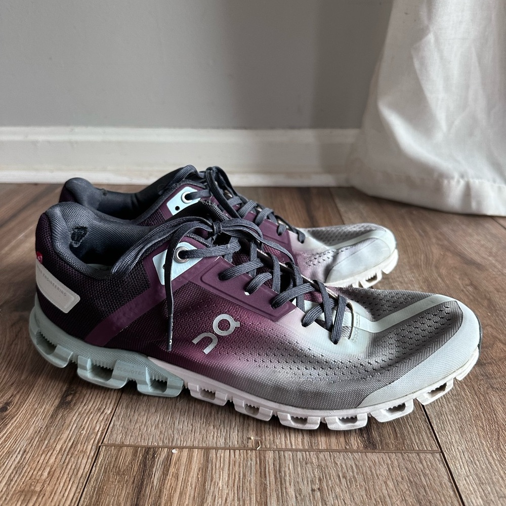 On Running Women's Athletic Shoes - Purple and Gray